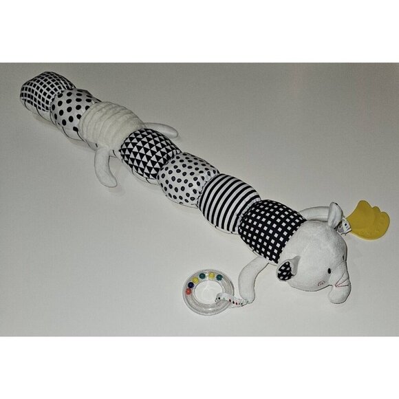 Elephant Caterpillar Plush Rattle Teether 22" Sensory Crinkle Tummy Time Dololo - Picture 1 of 10